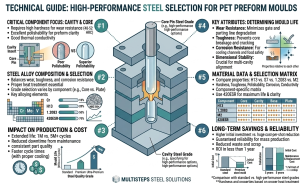 Steel Selection for PET Preform Moulds: How the Right Grade Determines Mould Life